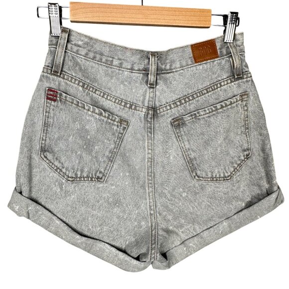 BDG Urban‎ Outfitters Gray Denim Mom High-Rise Cuffed Hem Women's Shorts Size 27 - Picture 3 of 9